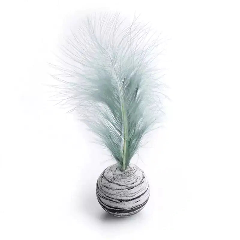 Interactive Feather Ball Cat Toy