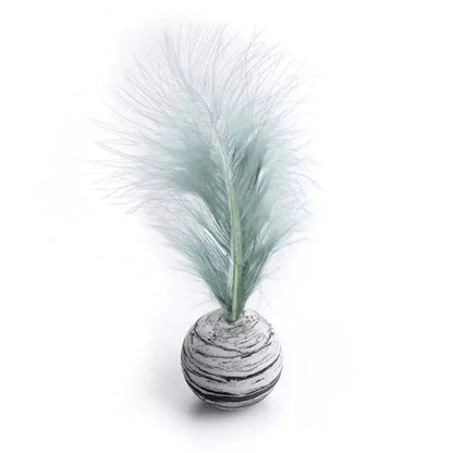 Interactive Feather Ball Cat Toy