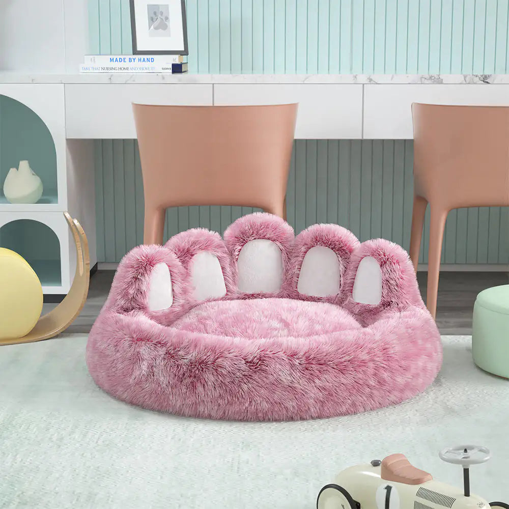 Long Plush Cat Bed for Warm & Cozy Sleep