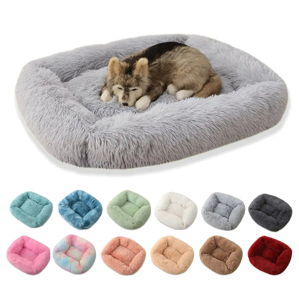 Premium plush pet bed for dogs and cats comfort