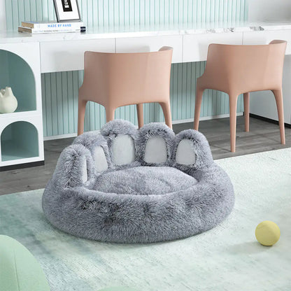 Long Plush Cat Bed for Warm & Cozy Sleep